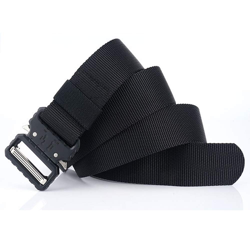 GRULLIN Tactical Nylon Belt | Quick Release Military Style Riggers Web Waist Belt  Heavy Duty Metal Buckle