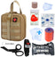 GRULLIN Survival First Aid Kits | Portable Israeli Bandage Tourniquet Splint Roll EMT Scissors Survival Bag, Practical Professional First Aid Kits for Outdoor,Room, car
