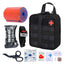 TOUROAM Tactical Emergency First Aid Kit | MOLLE Admin Pouch  EMT Survival Trauma Kit