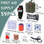 TOUROAM Trauma Medical First Aid Kit | Tactical IFAK Molle Survival Bag SS Tool Kit for Kayak Camping Sports