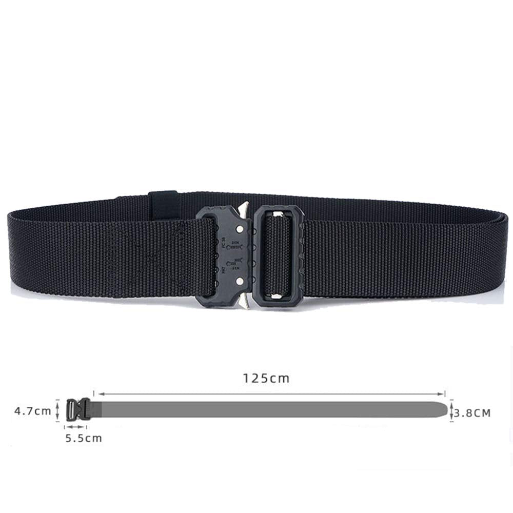 GRULLIN Tactical Nylon Belt | Quick Release Military Style Riggers Web Waist Belt  Heavy Duty Metal Buckle