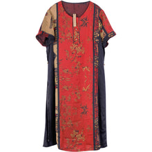 GRULLIN Women's Elegant Long Lantern Short Sleeve Dress Crewneck Tie Waist Knit Cocktail Dress