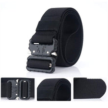 GRULLIN Tactical Nylon Belt | Quick Release Military Style Riggers Web Waist Belt  Heavy Duty Metal Buckle