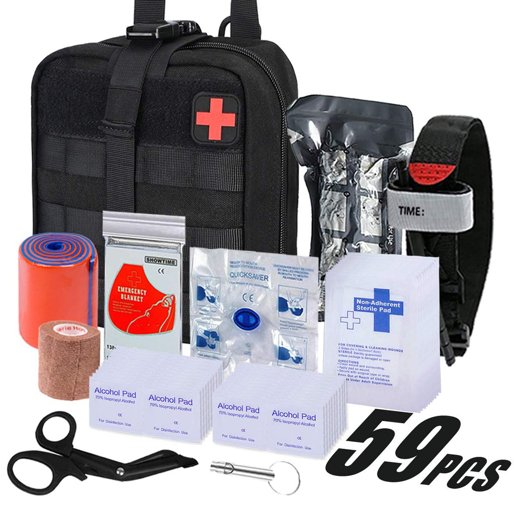 Tactics Survival First Aid Kit Camping Survival Equipment Molle Trauma  Backpack Medical Emergency Military Tourniquet Bandage - AliExpress